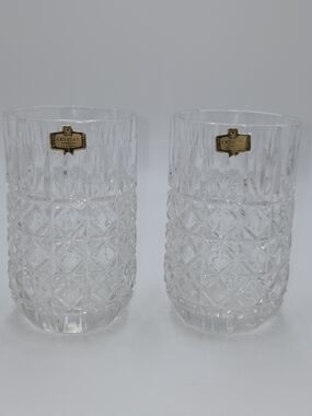2 pcs Crystal Zajecar Glass Tumbler
Highball glasses made in Yugoslavia
